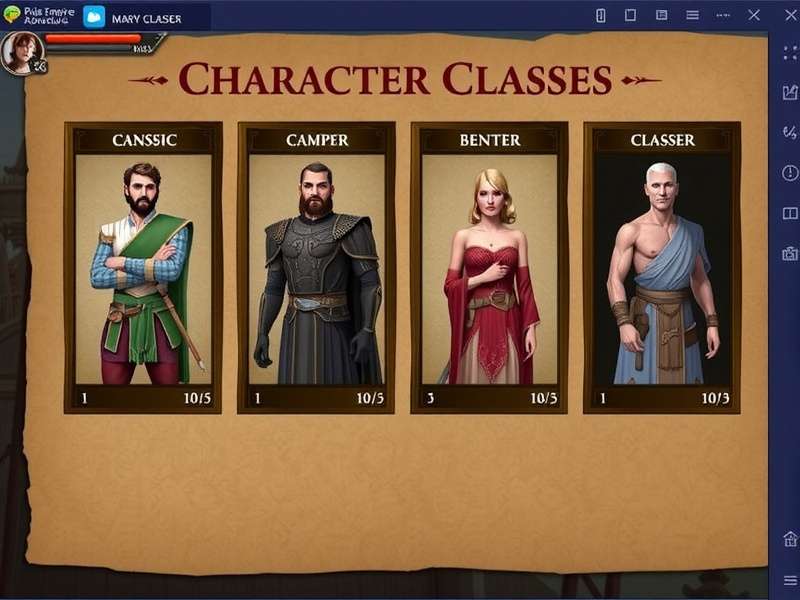 Choose your path among five unique classes Pala Empire Adventures Character Classes